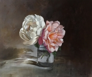 Roses in a Mason Jar